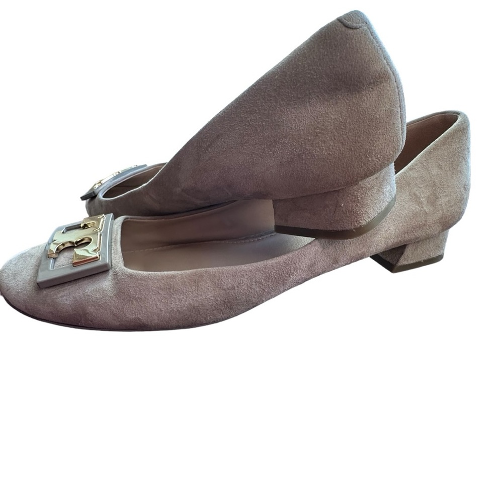 Tory Burch - Gigi Pump, Block Heel Suede, Size 9.5M - Picture 9 of 12